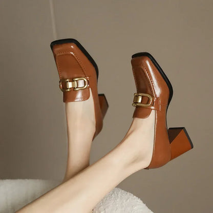Clara Square-Toe Heels