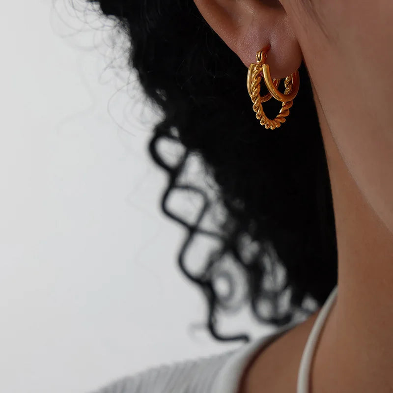 Elara Twist Hoops