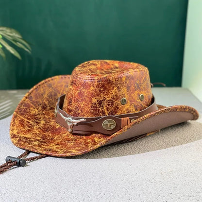 Arcadian Leather Top Hat