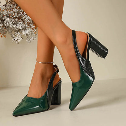 Verdant Slingback Heels