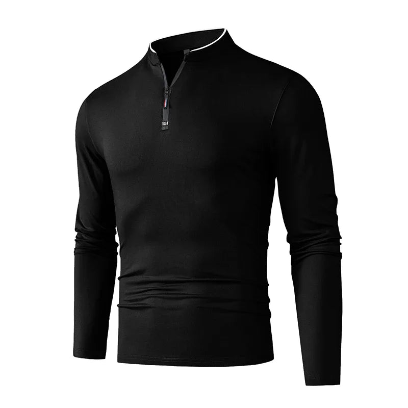 Halston Quarter-Zip Long Sleeve